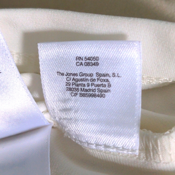 New Anne Klein blouse, shirt top. Size L black & white. Washable Zipper - Picture 7 of 8